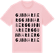 Pink Cotton t-shirt med Gunnarberg ordlek t-shirt