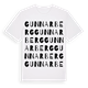 White t-shirt med Gunnarberg ordlek t-shirt
