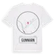 White t-shirt med Gunnarn t-shirt