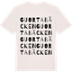 Vintage White t-shirt med Guortabäcken ordlek t-shirt