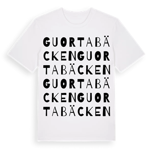 Guortabäcken ordlek t-shirt – ekologisk bomull t-shirt från Pinshirt