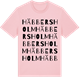 Pink Cotton t-shirt med Häbbersholm ordlek t-shirt