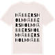 Vintage White t-shirt med Häbbersholm ordlek t-shirt