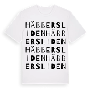Häbbersliden ordlek t-shirt – ekologisk bomull t-shirt från Pinshirt