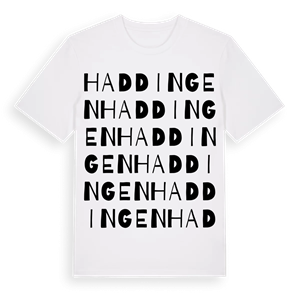 Haddingen ordlek t-shirt – ekologisk bomull t-shirt från Pinshirt