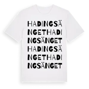 Hadingsänget ordlek t-shirt – ekologisk bomull t-shirt från Pinshirt