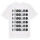 White t-shirt med Hägglund ordlek t-shirt
