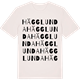 Vintage White t-shirt med Hägglunda ordlek t-shirt