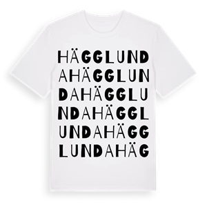 Hägglunda ordlek t-shirt – ekologisk bomull t-shirt från Pinshirt