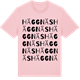 Pink Cotton t-shirt med Häggnäs ordlek t-shirt