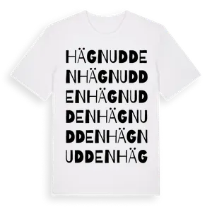 Hägnudden ordlek t-shirt – ekologisk bomull t-shirt från Pinshirt
