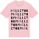 Pink Cotton t-shirt med Hälletorp ordlek t-shirt