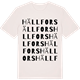 Vintage White t-shirt med Hällfors ordlek t-shirt