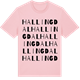 Pink Cotton t-shirt med Hallingdal ordlek t-shirt