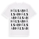 White t-shirt med Hälsan ordlek t-shirt