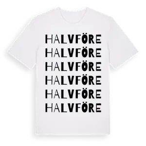 Halvföre ordlek t-shirt – ekologisk bomull t-shirt från Pinshirt