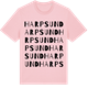 Pink Cotton t-shirt med Harpsund ordlek t-shirt