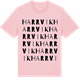 Pink Cotton t-shirt med Harrvik ordlek t-shirt