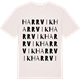 Vintage White t-shirt med Harrvik ordlek t-shirt