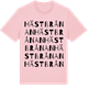 Pink Cotton t-shirt med Hästbrånan ordlek t-shirt