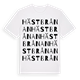 White t-shirt med Hästbrånan ordlek t-shirt