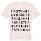 Vintage White t-shirt med Hästhagamyran ordlek t-shirt