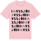 Pink Cotton t-shirt med Havssjön ordlek t-shirt