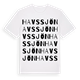 White t-shirt med Havssjön ordlek t-shirt