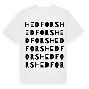 Hedfors ordlek t-shirt – ekologisk bomull t-shirt från Pinshirt