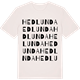 Vintage White t-shirt med Hedlunda ordlek t-shirt