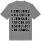 Mid Heather Gray t-shirt med Hedlundskojan ordlek t-shirt