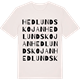 Vintage White t-shirt med Hedlundskojan ordlek t-shirt