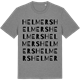 Mid Heather Gray t-shirt med Helmers ordlek t-shirt