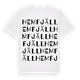 Hemfjäll ordlek t-shirt