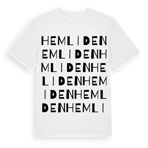 Hemliden ordlek t-shirt – ekologisk bomull t-shirt från Pinshirt