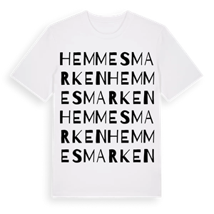 Hemmesmarken ordlek t-shirt – ekologisk bomull t-shirt från Pinshirt