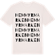 Vintage White t-shirt med Hemmyrmarken ordlek t-shirt