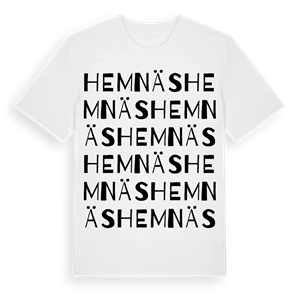 Hemnäs ordlek t-shirt – ekologisk bomull t-shirt från Pinshirt