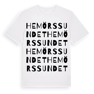 Hemörssundet ordlek t-shirt – ekologisk bomull t-shirt från Pinshirt