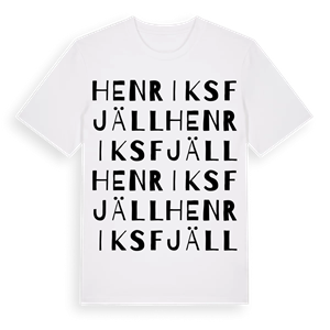 Henriksfjäll ordlek t-shirt – ekologisk bomull t-shirt från Pinshirt