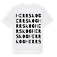 White t-shirt med Herrskog ordlek t-shirt