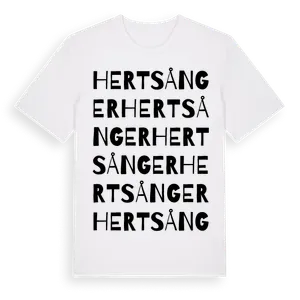 Hertsånger ordlek t-shirt – ekologisk bomull t-shirt från Pinshirt