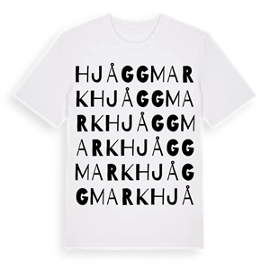 Hjåggmark ordlek t-shirt – ekologisk bomull t-shirt från Pinshirt