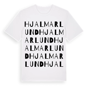 Hjalmarlund ordlek t-shirt – ekologisk bomull t-shirt från Pinshirt