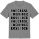 Mid Heather Gray t-shirt med Hobergsliden ordlek t-shirt