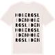 Vintage White t-shirt med Hobergsliden ordlek t-shirt
