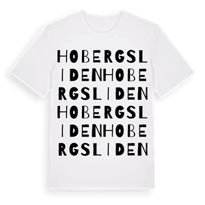 Hobergsliden ordlek t-shirt – ekologisk bomull t-shirt från Pinshirt