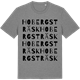 Mid Heather Gray t-shirt med Hobergsträsk ordlek t-shirt