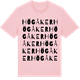 Pink Cotton t-shirt med Högåker ordlek t-shirt