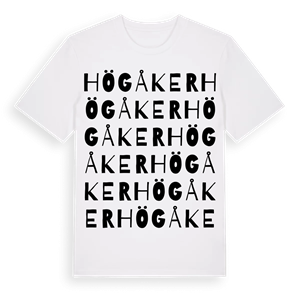 Högåker ordlek t-shirt – ekologisk bomull t-shirt från Pinshirt